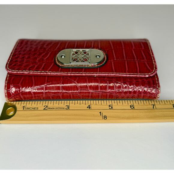 Red Leather Wallet Matches Brighton Bag In Closet | GUC - Picture 9 of 10